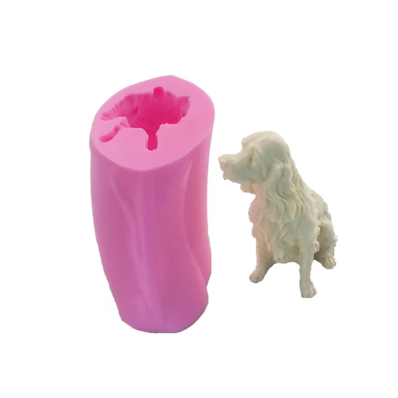 Buy 1 piece 3D Dog Pastry Silicone Mold Cake