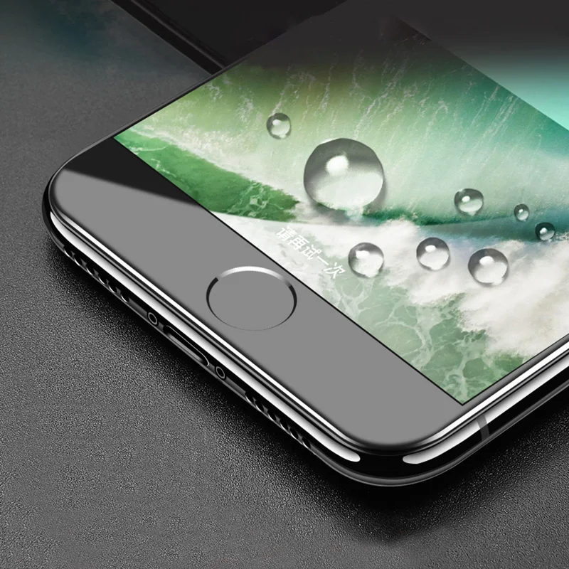 5D закаленное стекло + силиконовый чехол для iPhone 6 s S 7 8 Plus X 10 6Plus 6splus 7plus 8plus 360