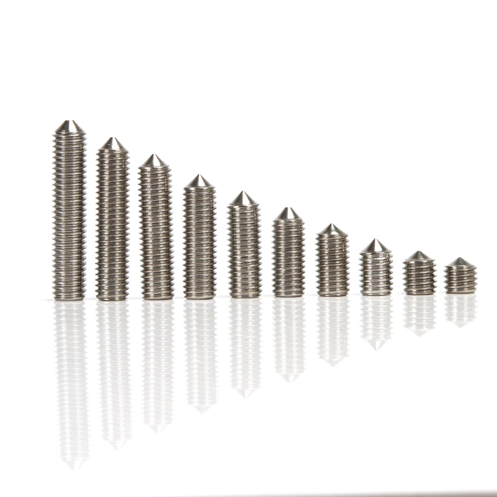 8mm x 8mm Cup Point Socket Grub Screw x10 M8 x 8 Stainless Grub Screws