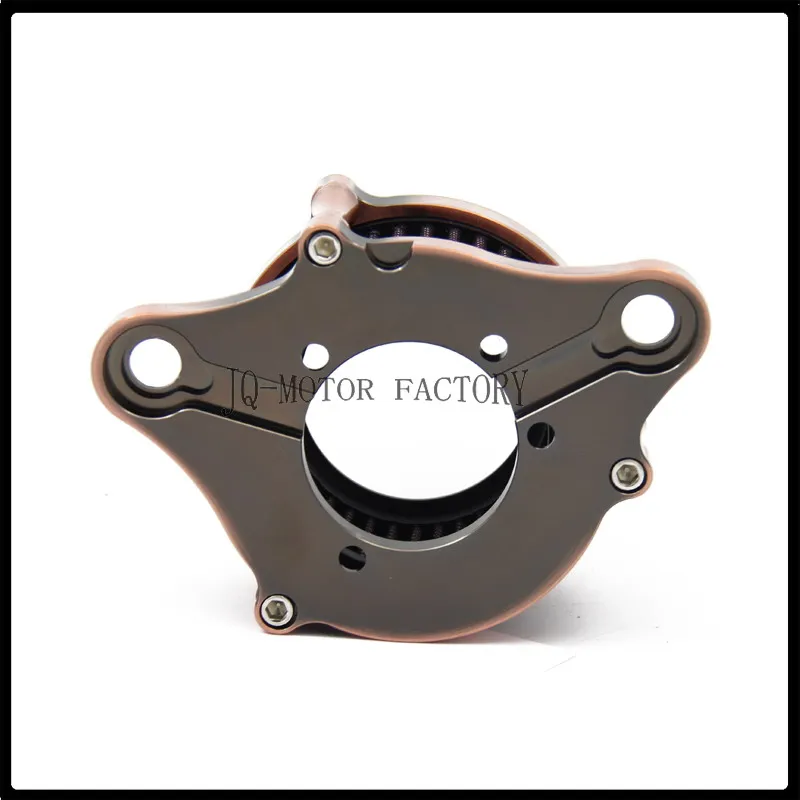 Motorcycle modified Bronze CNC aluminum vintage air intake filter cleaner for Harley Sportster XL 883/1200 2004