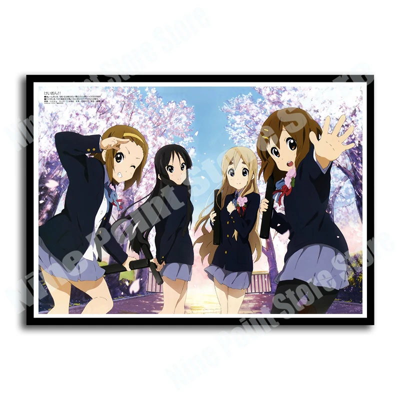 Высокое разрешение печати A3 плакат аниме K-ON настенные наклейки, живопись картины 42*30 см