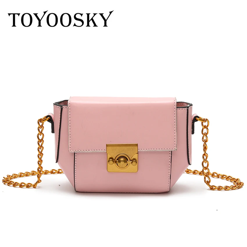 

TOYOOSKY New Fashion Women Messenger Bags Girls Chain Small Shoulder Bags Ladies Lock Crossbody Bag For Women Handbags