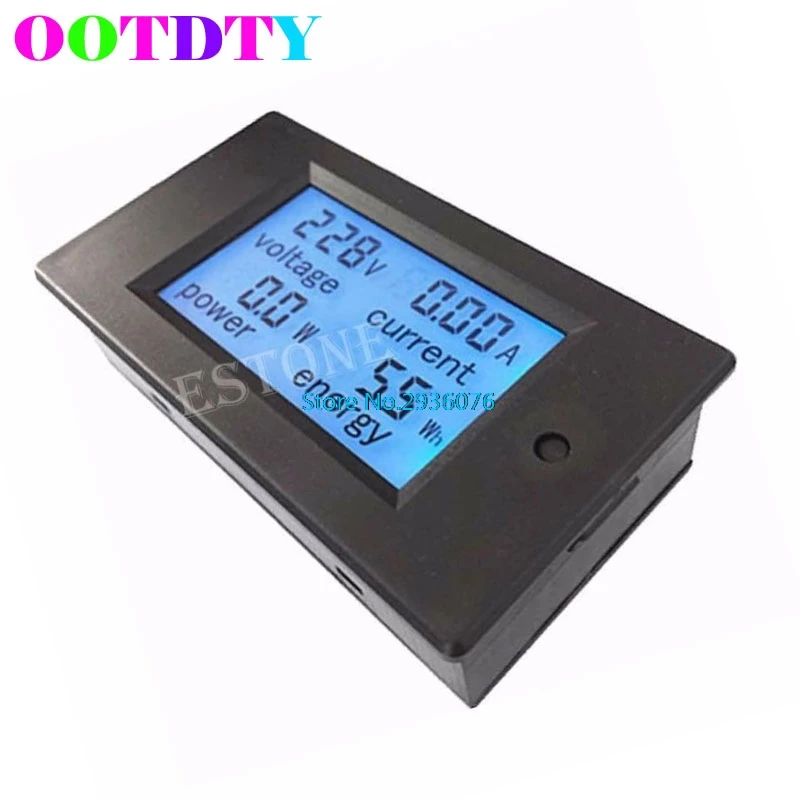 

AC 80-260V LCD Digital 20A Volt Watt Power Meter Ammeter Voltmeter APR8_25