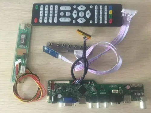 Latumab комплект для B156XW02 V.2 ТВ+ HDMI+ VGA+ USB светодиодный ЖК-экран драйвер платы