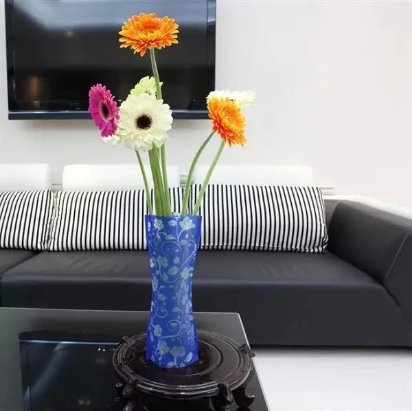 

27*12CM Plastic PVC Foldable Unbreakable Flower Vase Room Study Hallway Home Wedding Decoration
