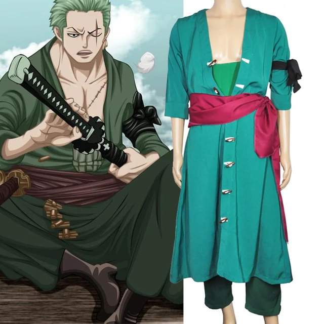 Anime Cosplay ONE PIECE Roronoa Zoro Cosplay Costumes (Two years later ...