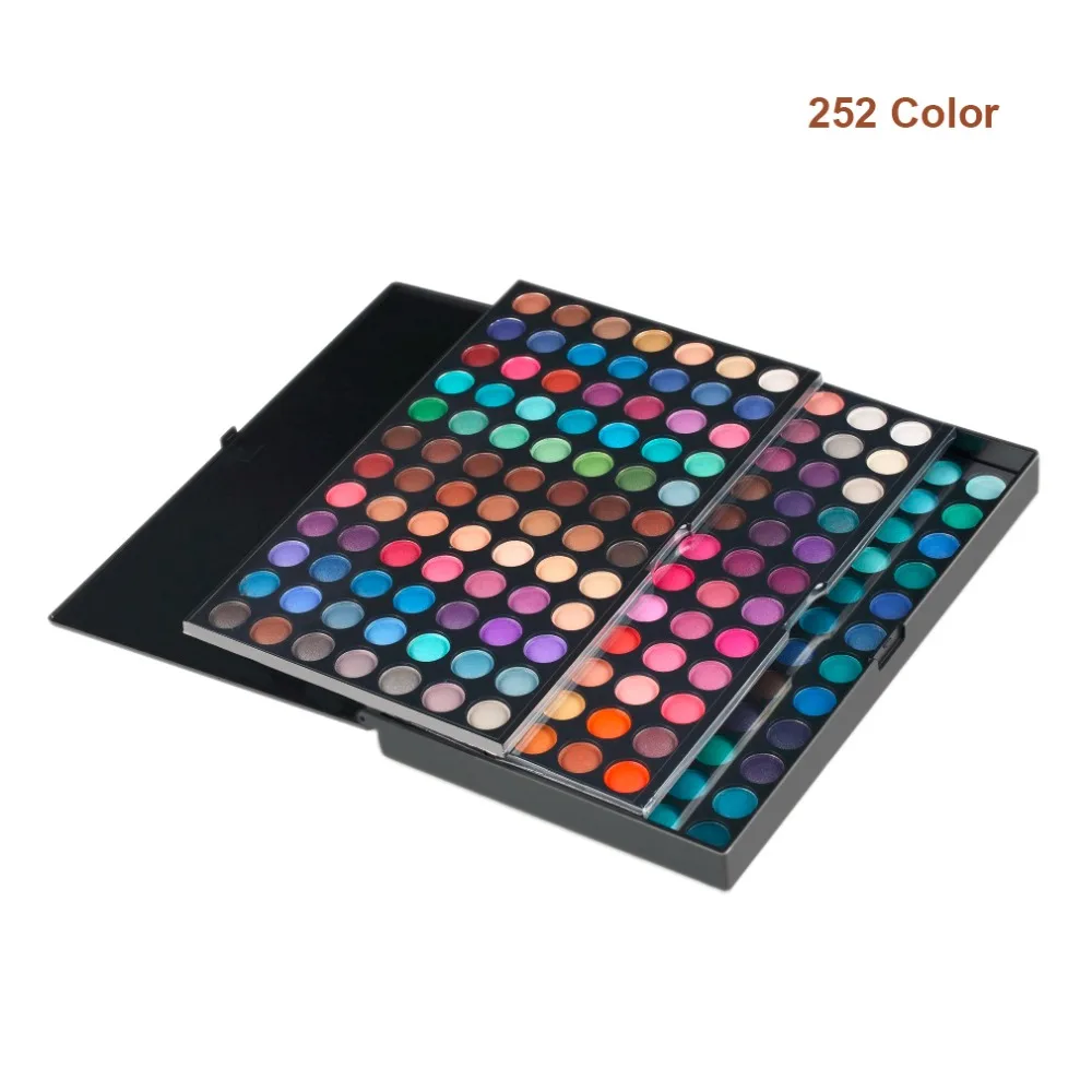 252 Colors Full Professional Eye Shadow Palette 3 Layers Makeup Pallete Cosmetics Make Up Tool Shimmer Matte Eyeshadow Palette