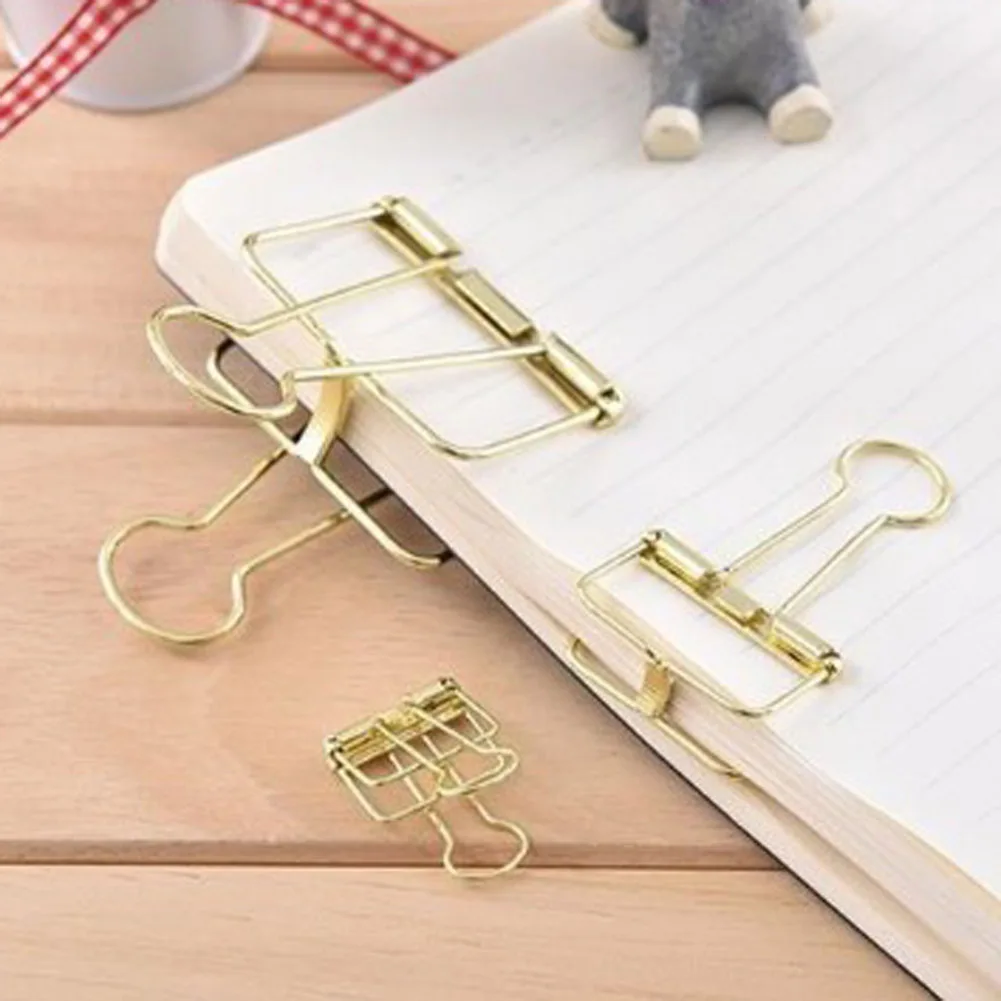 

Cute Colorful Metal Paper Clips For Photo Message Ticket File Office School Supplies Stationery