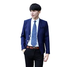 Для мужчин Slim Fit Blazer Марка Плюс Размеры M-6XL куртка Homme Для Мужчин's Повседневное пальто синий мужской костюм Новое поступление костюм Блейзер SL-e537