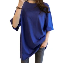 Женские топы Летняя футболка женская хлопковая Туника Harajuku Повседневная футболка Ulzzang уличная футболка Плюс Размер Женская одежда T0048E