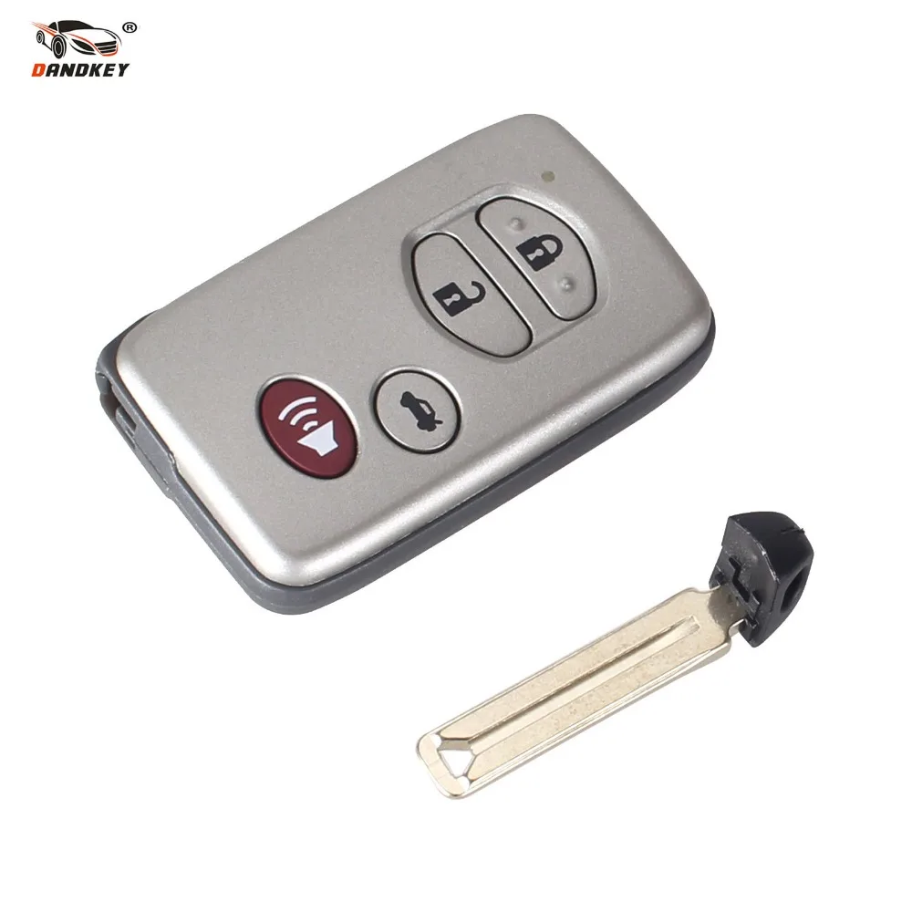 

DANDKEY New Uncut Smart Remote Key Shell Case Fob 4 Buttons For TOYOTA Aurion Camry Land Cruiser 200 Series