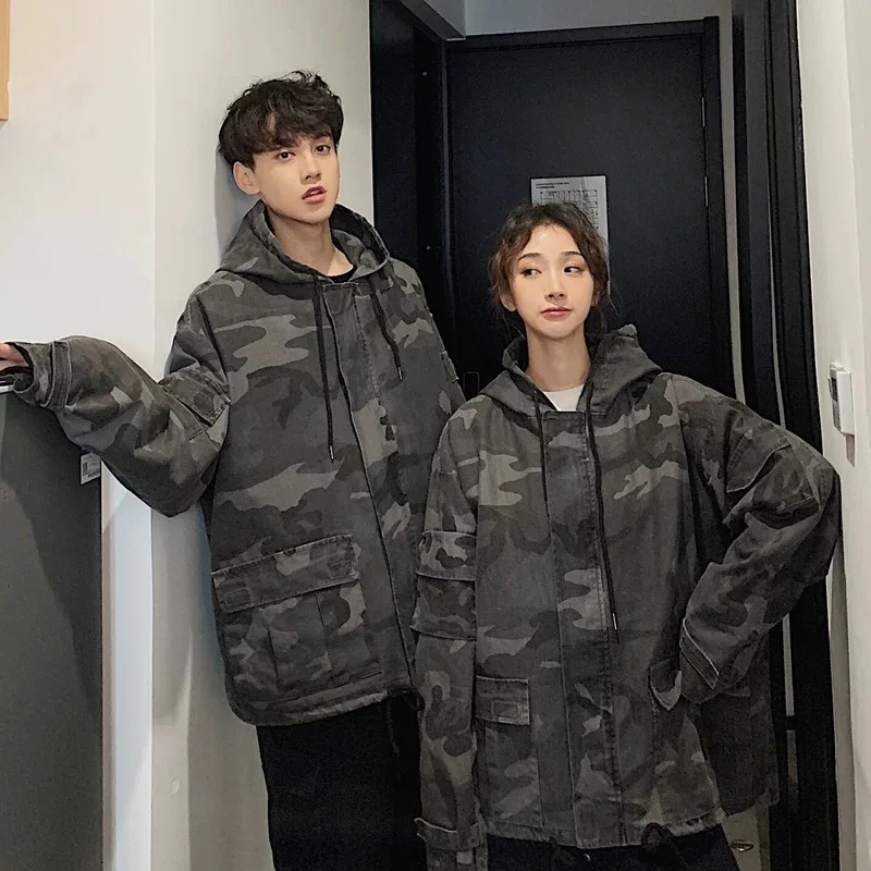 

Spring and autumn men's hooded jacket camouflage army coat casual zipper men's windbreaker men's brand clothing