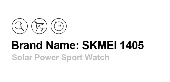 skmei 1405 solar power