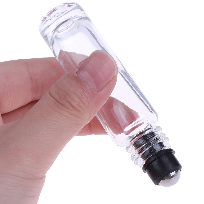 10ml Glass Roll-on Bottles With Stainless Steel Roller Balls Empty Essential Oil Perfume Refillable Bottles Beauty Care New