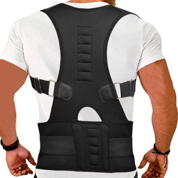 10 Magnets Shoulder Back Support New Men Women Adjustable Magnetic Posture Corrector Belt Braces Support Back Corrector XXL