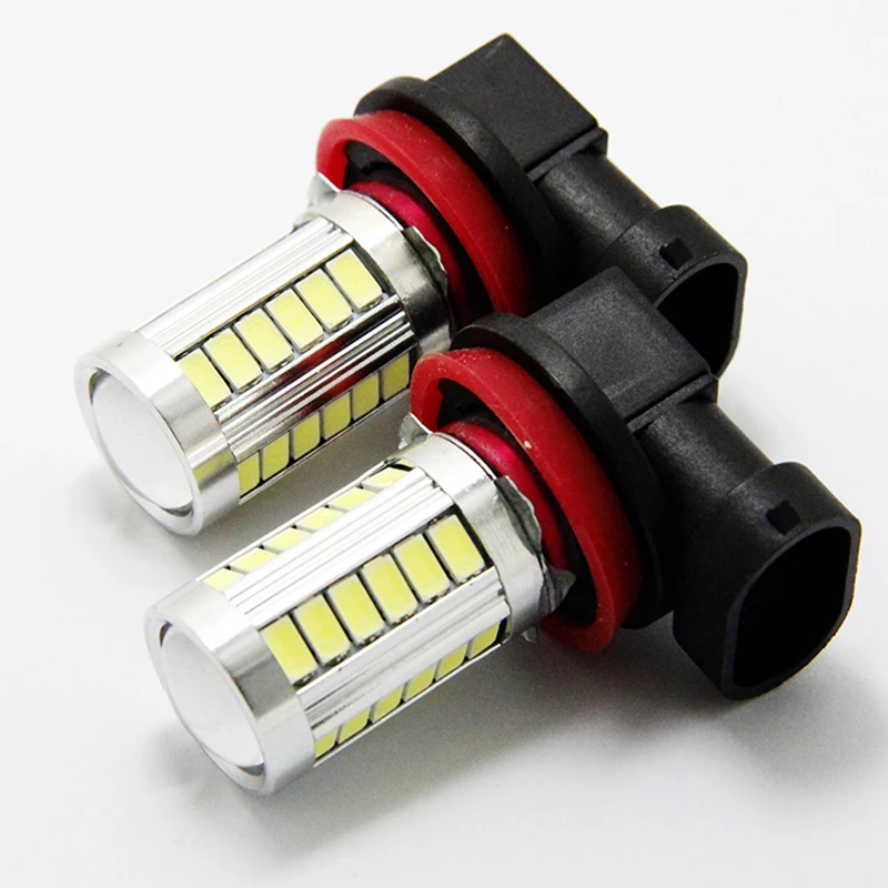 WTS Wholesale 50pcs White LED H11 H8 LED 33smd 5730 LED High Power 33SMD Car Fog