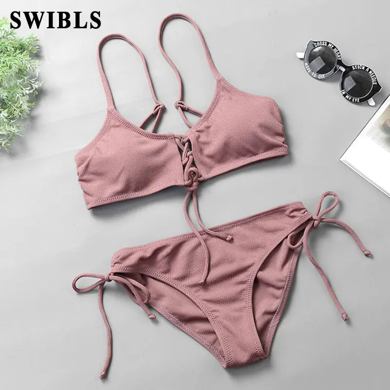 

Woman Green Bikini Female Bather Swimsuit 2019 New Sexy Sport Brazilian Beach Bathing Suit push-up Biquinis Women Swimwear