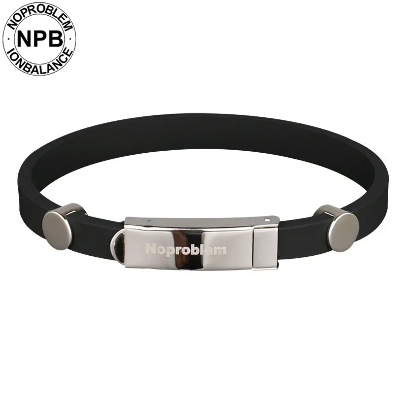 Силиконовый браслет Noproblem 023 водонепроницаемый турмалин Германия|bangle bracelet|tourmaline