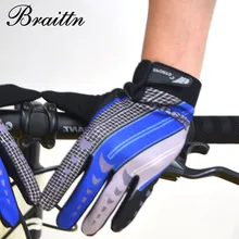 BRAITTN Free shipping new men s outdoor long finger font b gloves b font sunscreen slip
