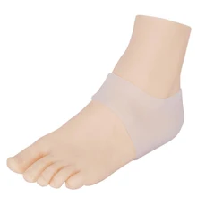 1 пара из силиконового геля защищающий пятки носки Защитные Ног от трещин средство для защиты и уходу за кожей N010