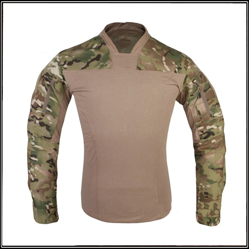 

Camping Hunting durable And Military Army Airsoft Training Combat Camouflage Long sleeves Uniform shirt EM8580
