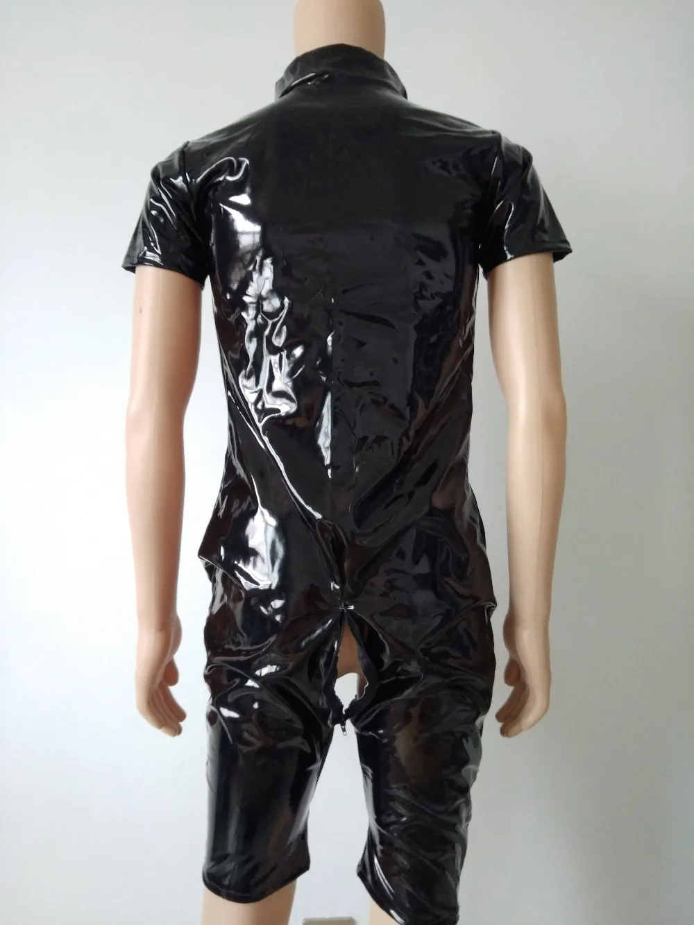Бренд Косплей костюмы на Хэллоуин блестящий цвет металлик ПВХ искусственная кожа глянцевая краска кожаные шорты колготки игра забавная