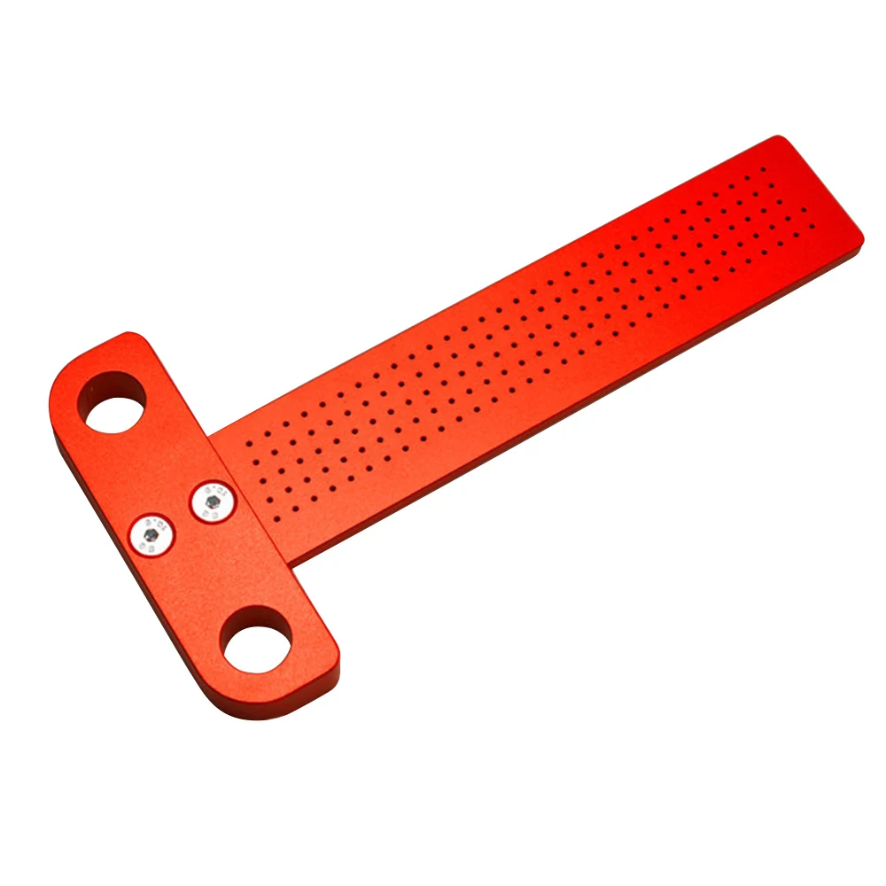 

Woodworking Scriber T-type Ruler 160mm Hole Scribing Gauge Aluminum Alloy Crossed Feet Measuring Tool 1PC