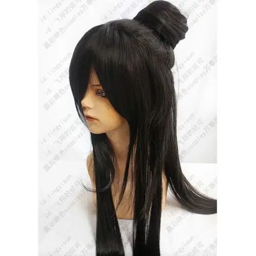 

NEW STYLE Free Shipping >>>Possession Of The Sword Cosplay Long Black Wigs New Costume Modeling Wigs/Hair