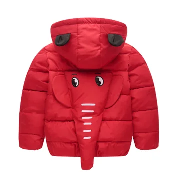 

Fashion 2020 Children Winter Jacket Girl Coat Kids Thick Warm Long Hooded Down Sweet elephant's trunk Coats 3 To 7 Years old
