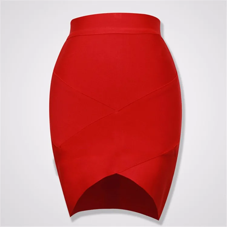 Высококачественная Женская одежда из вискозы, плотная короткая повязная юбка, Коктейльные Вечерние мини-юбки