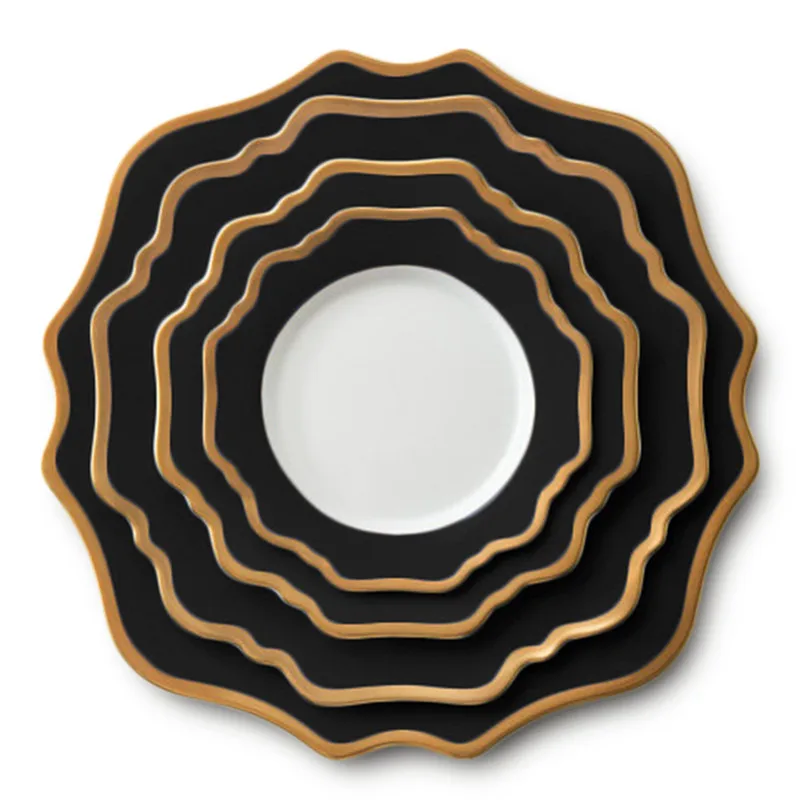 

Nordic Sunflower Ceramic Dinnerware Set Main Dinner Plates Dessert Dish Bread Plate Elegant Tableware Set Wedding Christmas Gift