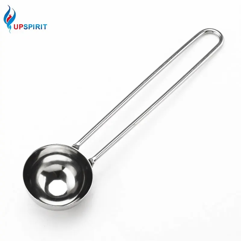 

Upspirit Stainless Steel Coffee Bean Scoop Long Handle Powder Measuring Spoon Dessert Ice Cream Spoon Kitchen Accessories