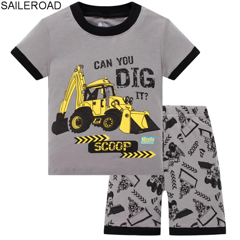 

SAILEROAD Kids Boys Sleepwear Baby Girl Summer Cotton Sets Children Homewear Pajamas for Boy Pyjamas Kids Short Sleeve Nightwear