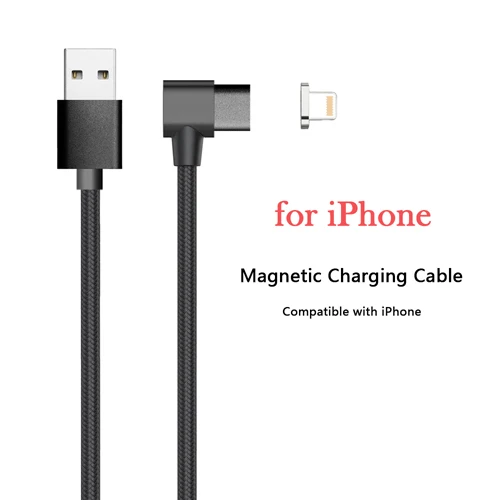 CANDYEIC Micro USB TYPE-C Магнитный кабель для iPhone huawei samsung Xiaomi OPPO VIVO OnePlus 6 zte Nokia Зарядное устройство данных телефон шнур - Цвет: L Cable for iPhone