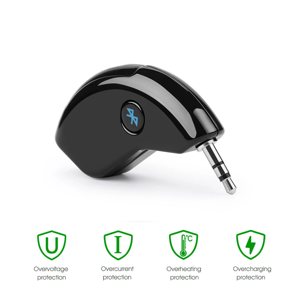 Onever Универсальный 3,5 мм разъем Bluetooth автомобильный аудио-приемник дома стерео Беспроводной вызова в режиме свободных рук AUX A2DP музыкальный приемник