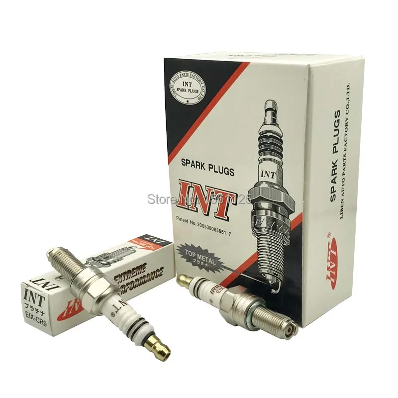 4pcs INT Iridium Motor Spark Plug EIX-CR9 FOR KTM SUZUKI CXR ALFER VRE CR9EK CR9EIX CR9E CR9EIA-9 CR9EB CR9E PMR9B U27ESR-N IU27