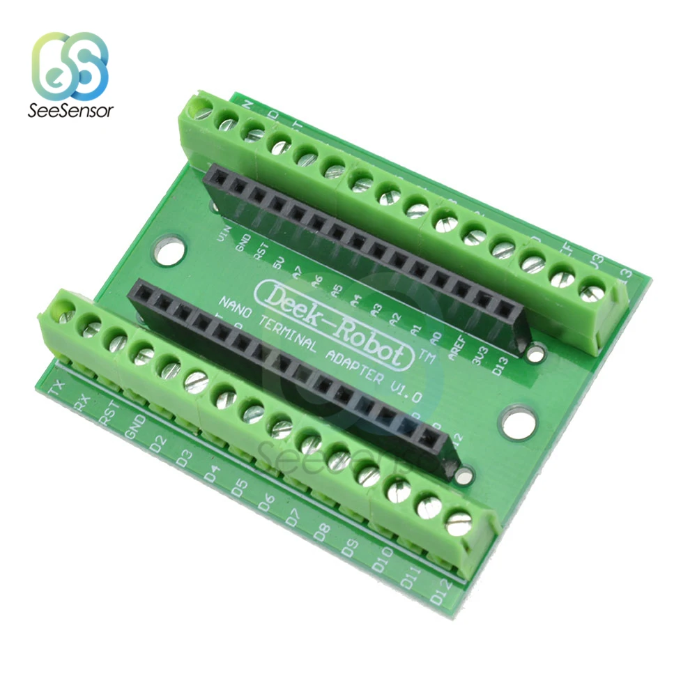 

NANO V3.0 3.0 Controller Terminal Adapter Expansion Board NANO IO Shield Simple Extension Plate AVR ATMEGA328P ATMEGA328P-AU