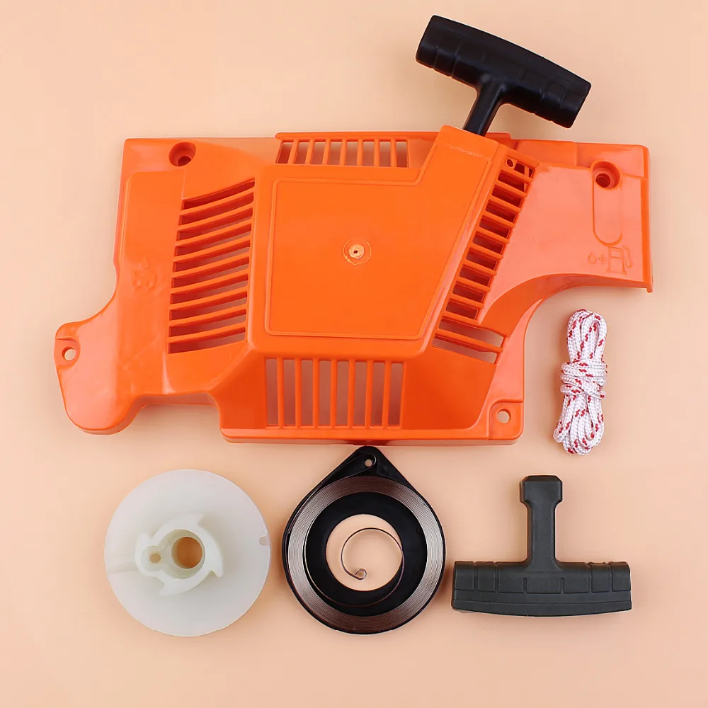 Starter Recoil Assembly Pulley Spring Handle Rope Service Kit For