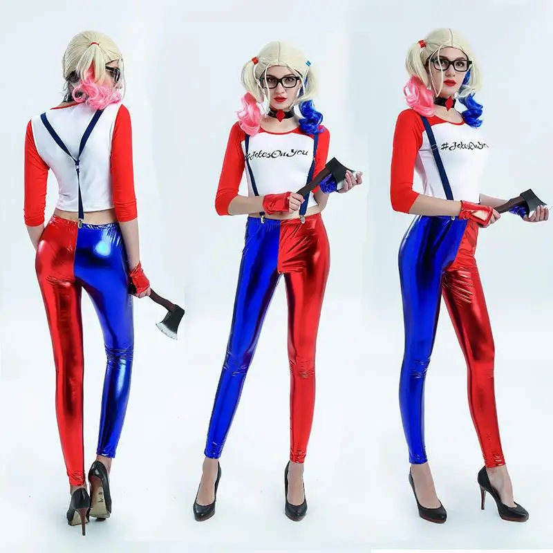2020 новый отряд самоубийц клоуны женский костюм на Хэллоуин Харли Куинн косплей - Фото №1