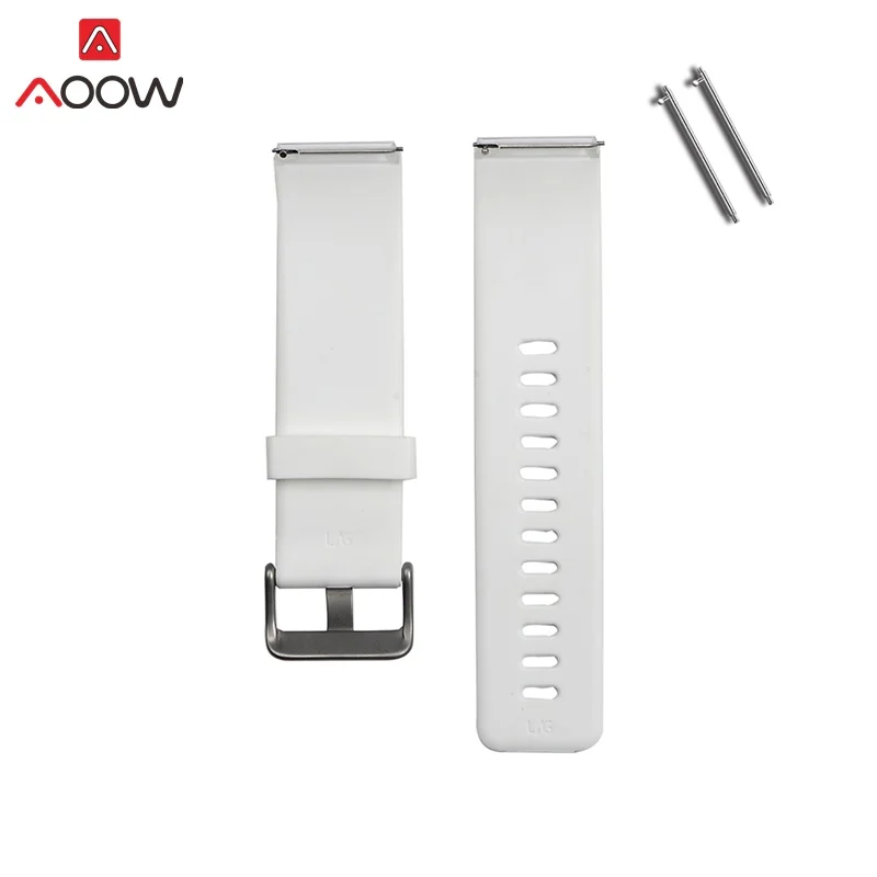 white AOOW ремешок для часов Fit-bit blaze Quick Release мягкий резиновый силиконовый Дайвинг Спорт Водонепроницаемый замена Смарт-часы ремешок - Цвет ремешка: white