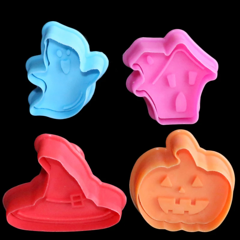 Halloween Cookie Cake Chocolate Plunger Cutters Set Fondant Decorating