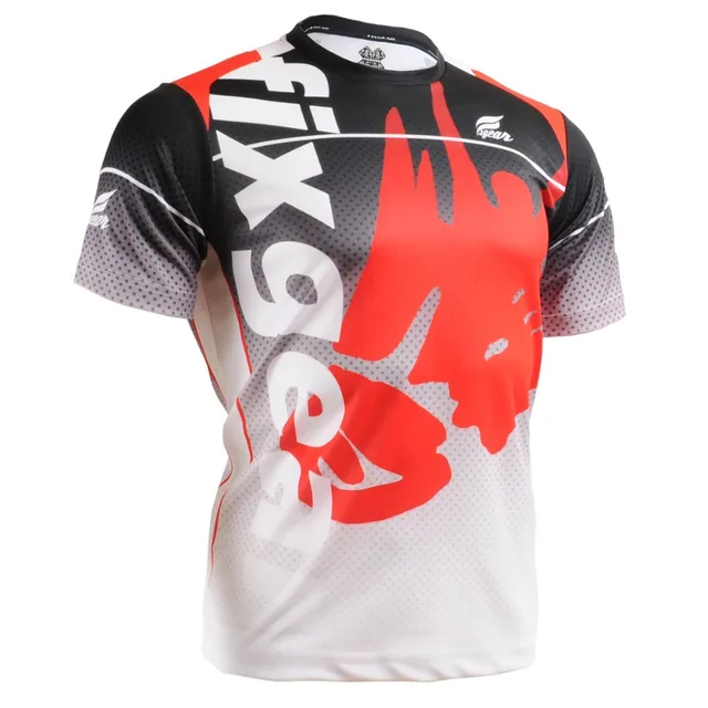 Summer Style Men's Sports T shirt Unique Design Printing Gradient Short