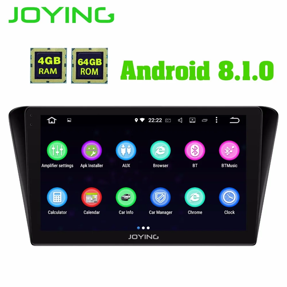 Excellent JOYING 10.1" IPS Screen Octa Core Android 8.0 GPS Navigation Car Stereo Multimedia Player Radio Head unit for Peugeot 408 2014+ 5