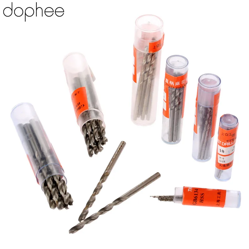 dophee 2.0-3.5mm Twist Drill Bits HSS Drill Bit Micro Straight Shank Wood Drilling Electric Woodworking Tools Aluminum 10PCS Hot dophee 2.0-3.5mm Twist Drill Bits HSS Drill Bit Micro Straight Shank Wood Drilling Electric Woodworking Tools Aluminum 10PCS Hot