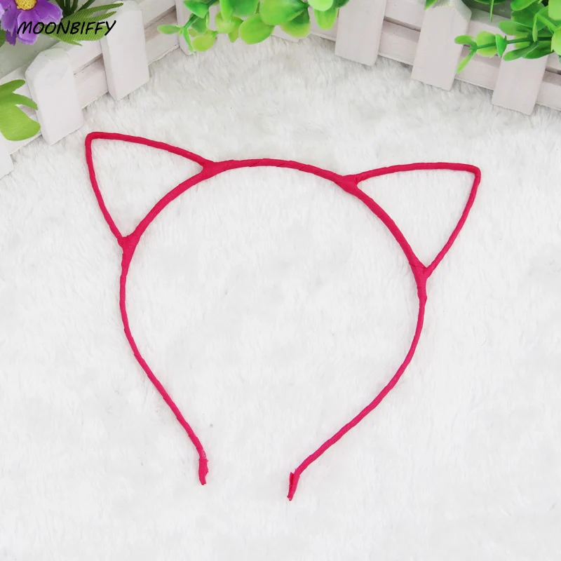 

MOONBIFFY 1 PCS Stylish Women Girls Cat Ears Headband Accessories Sexy Head Band Multicolor Hello Kitty Styling Tools Headwear