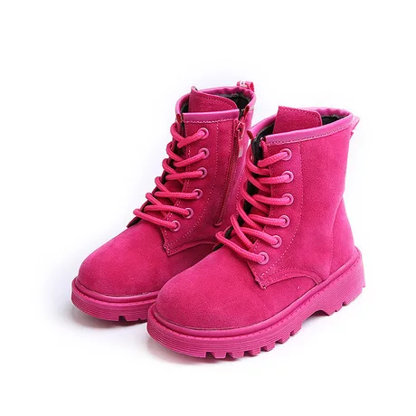 Boots Children's Shoes Mother & Kids winter children boots leather mid-calf boots girls fashion boots 2017 whole sale solid new