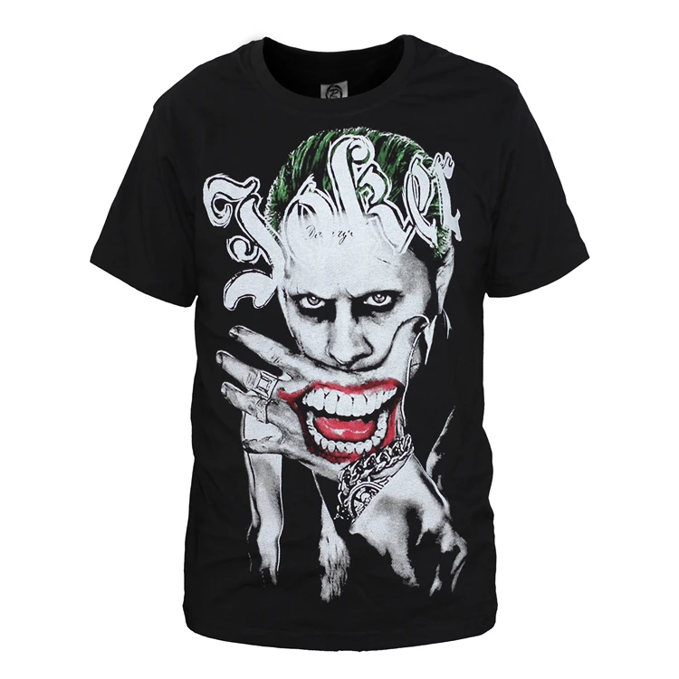 

new arrival Hot Sale Suicide Squad joker short sleeve T-Shirt Size S-3xL