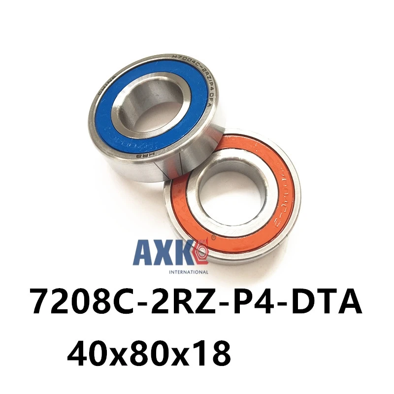 

2018 New 1 Pair Axk 7208 7208c-2rz-p4-dta 40x80x18 Sealed Angular Contact Bearings Speed Spindle Cnc Abec 7 Engraving Machine