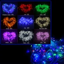 Разноцветный светодиодный светильник 10 м 20 м 30 м 50 м 100 м декоративный свет для рождественской вечеринки свадьбы с 8 режимами отображения полосы света