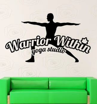 

Yoga Wall Stickers Om Mantra Meditation Buddhism Warrior Within Decal